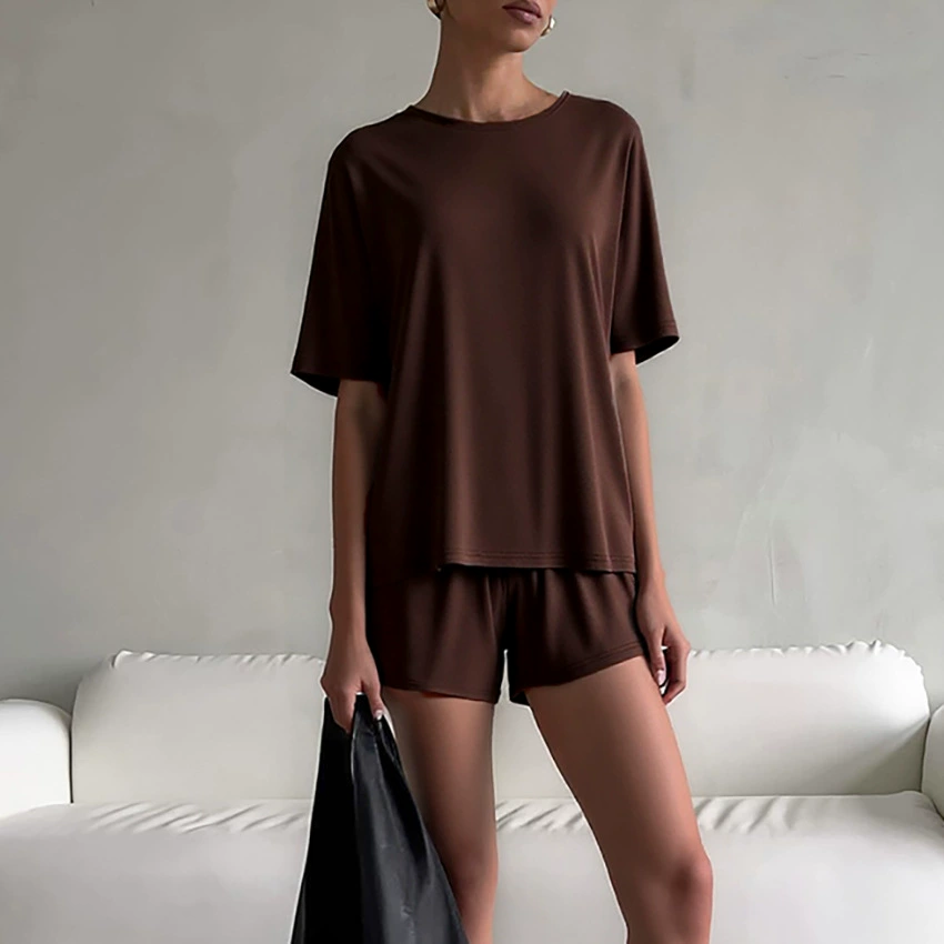 (Cross-border trading), летняя Knitted comfortable pijama, мягкий комплект, европейский стиль