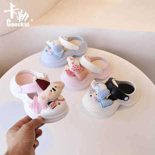 Foreign Trade Girls' Cute Sandals for Women 2025 Summer New Outer Wear Thick-Soled Non-Slip Sandals with Poop Feeling