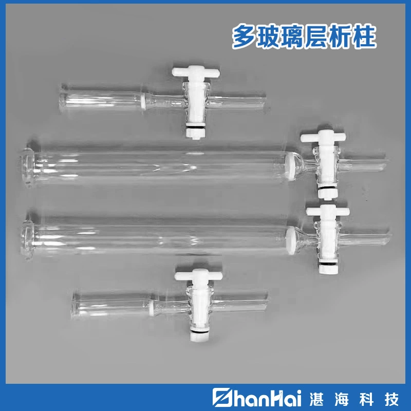 Стеклянная хроматографическая колонна Качество воды Адсорбционная колонна для нефти, животных и растительных масел Магний Силикат Хроматографическая Колонка Внутренний диаметр 10 Длина 200