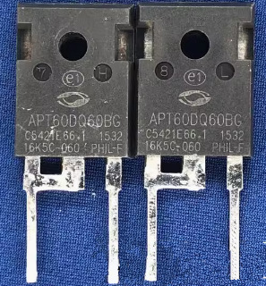 原码进口拆机，APT60D60BG APT60D60B 测试整理好，质量保证