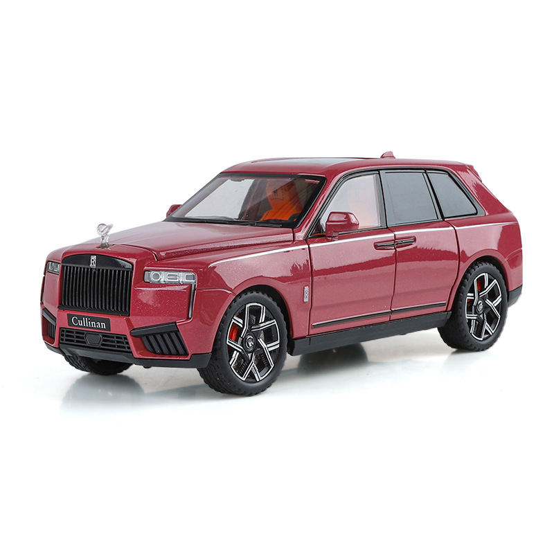 Large 1:24 Rolls-Cullinan modelo de coche de aleación exquisita decoración luz y sonido seis puertas abiertas niño regalo envío transfronterizo