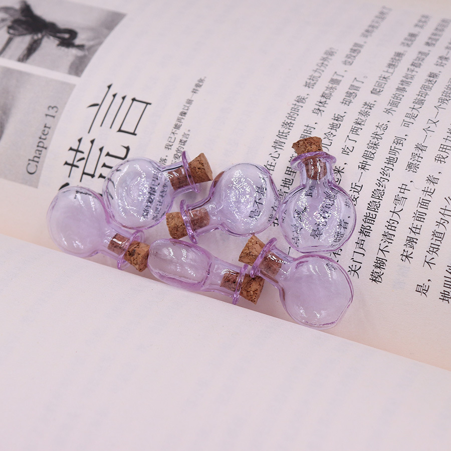 5g Weight Ornaments Jewelry Making Type 2.5-3CM Jewelry Making Size Drift bottle Classification 1 Piece Quantity Wooden plug, Glass Material Geometric Pattern Simple Style Style 1 Piece 2.5-3CM Wooden Plug Glass Geometric Drift Bottle 15