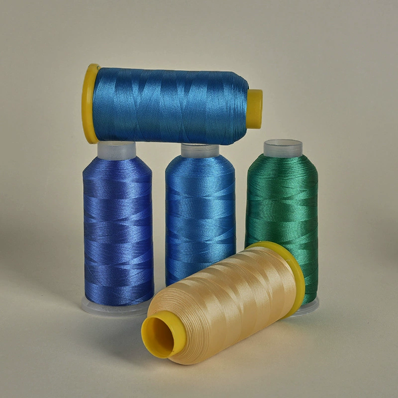 Нитки для вышивания 108D/2 полиэстер- viscose, OEKO-TEX сертифицировано, цвета швейной машины высокой скорости
