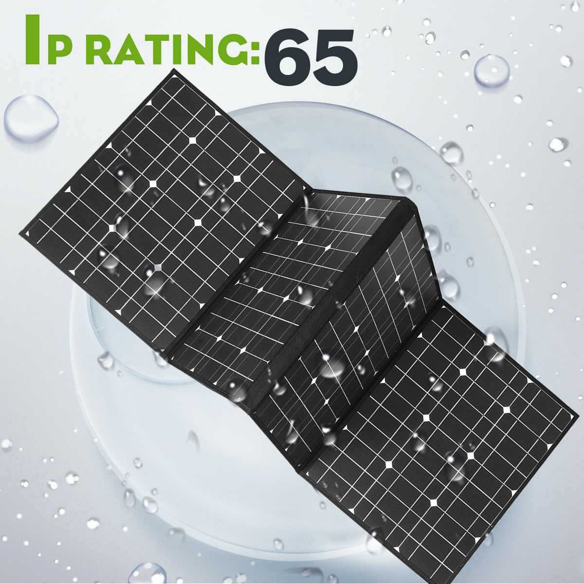 Folding bag solar-powered