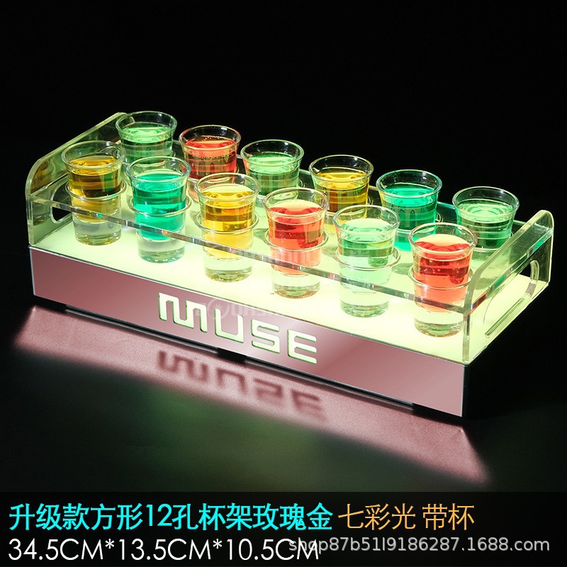 Barra de vino emisor de luz partido KTV Mesa cubo taza de vino titular de la taza de vino champán taza de la bala