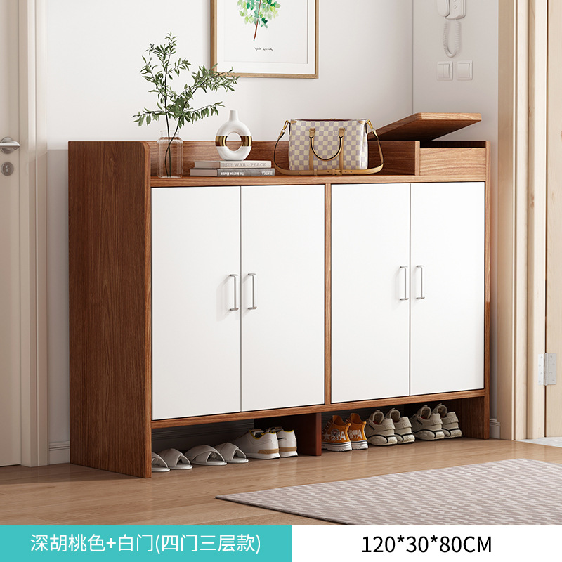 [두꺼운] 120cm 깊은 호두 흰색