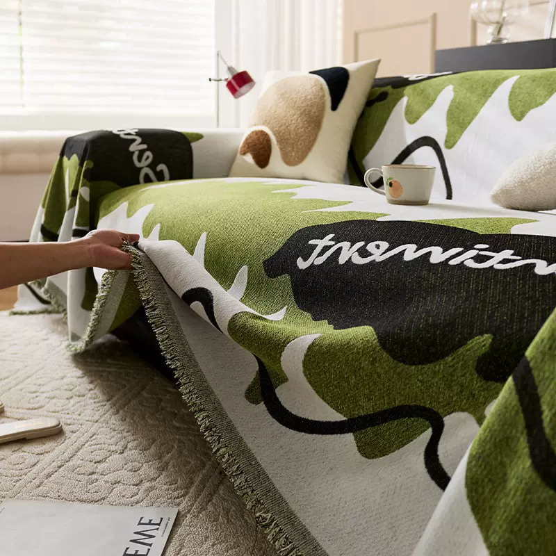 雪尼尔沙发新款四季沙发垫全包通用防滑一片万能盖布高级ins