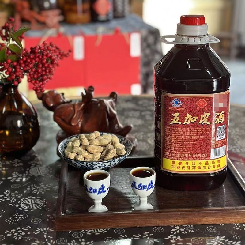 特产严东关酒厂五加皮酒挂杯药香桶装马奶酒浙江省密封全年