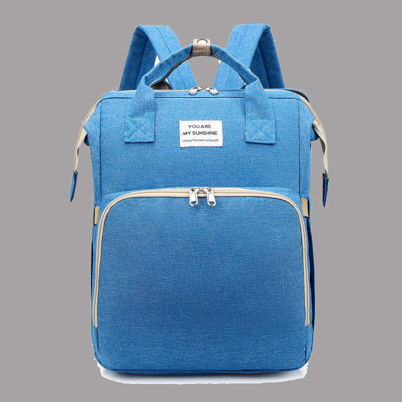 Transfronterizos nueva moda mamá bolsa cuna bolsa multifuncional para madres y bebés para salir bolsas de hombro personalizadas de gran capacidad ligeras