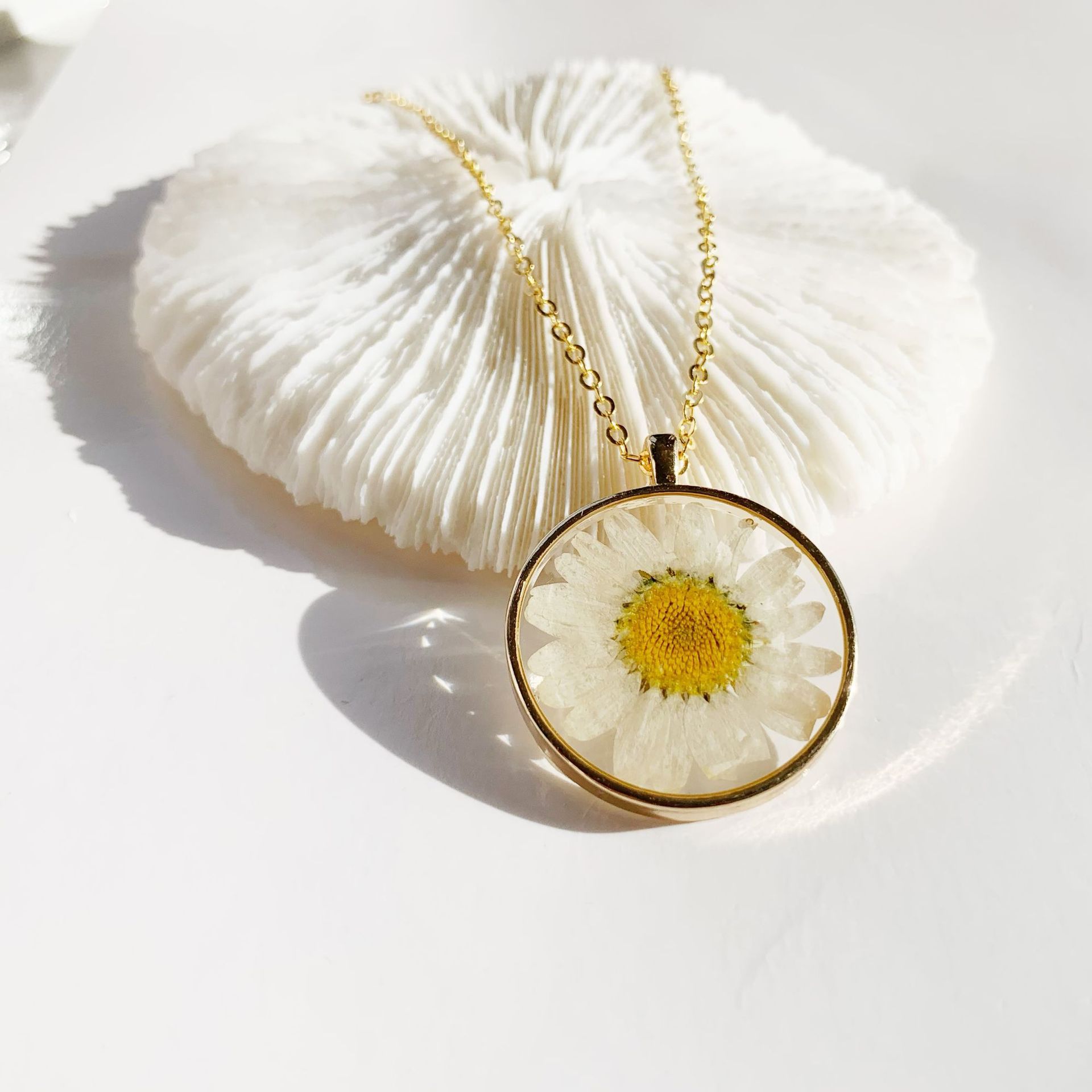 Simple Style Flower Alloy Enamel Unisex Pendant Necklace 1 Piece