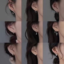 925银针素圈耳扣女2025年新款爆款小众设计高级感耳饰轻奢耳环