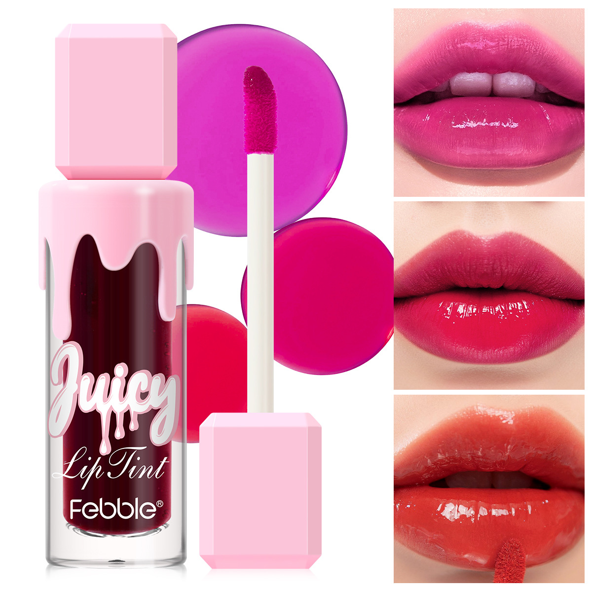 USHAS Europa y los Estados Unidos transfronterizos spot espejo agua brillo labial máscara labial impermeable a largo plazo color brillante LG2525F