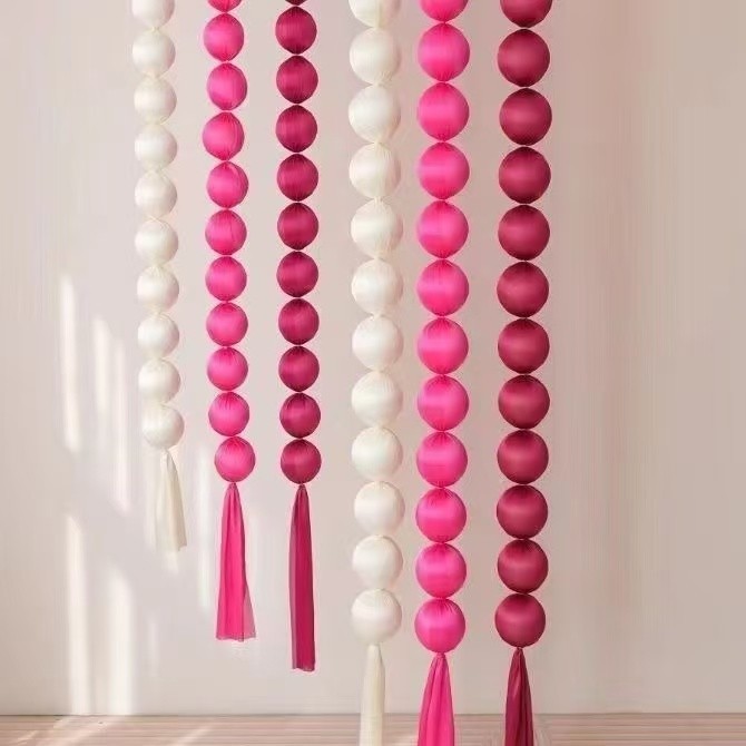 ins style wedding cloth ball string internet celebrity wedding room decoration foam balloon chinese festive men‘s and women‘s wedding dress