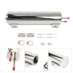 汽车改装抛光不锈钢溢流水箱散热器溢流罐冷却液箱 3"X10" 3"X9"