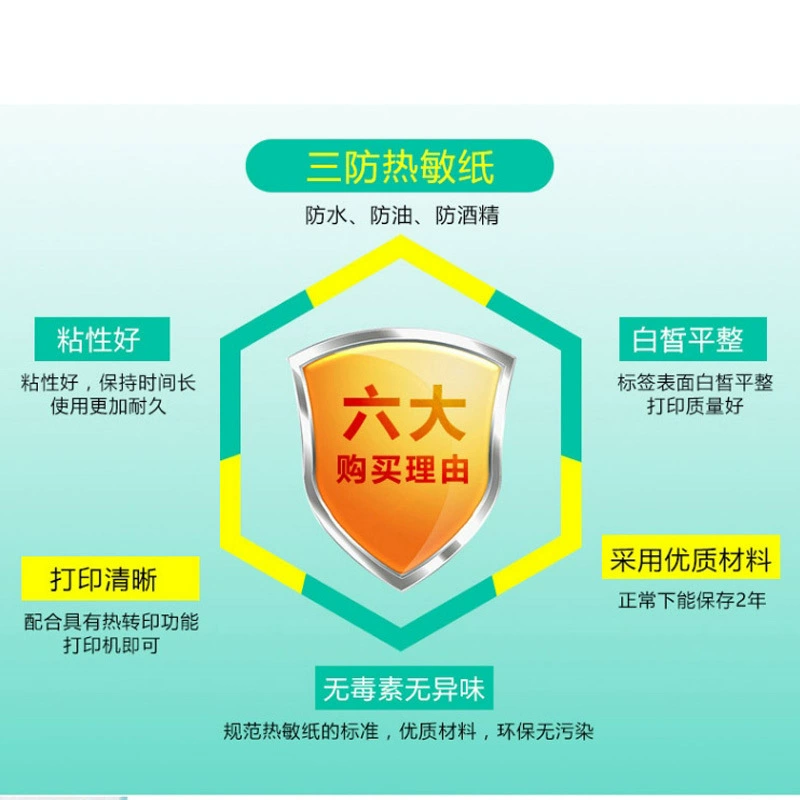 Sanfang тепловой бумаги маленький рулон ядро портативная наклейки для штрихкода 60*40*30 75 50 пост станция на складе