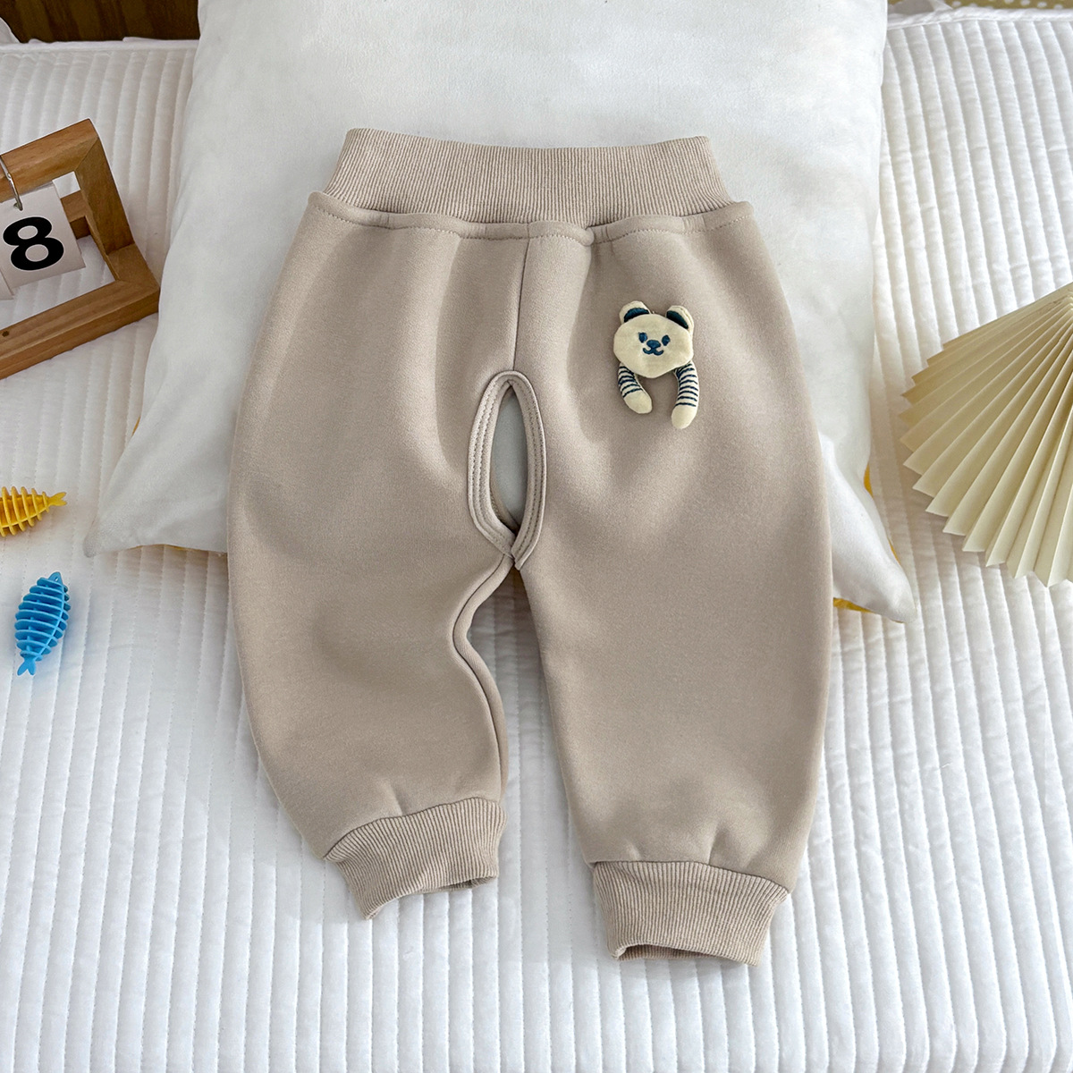 Mika color huggable bear (velvet open pants)