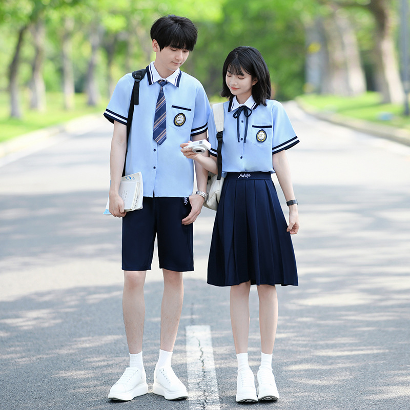 Primary School Students' Stage Choir Performance School Uniforms Class Uniforms Summer College Style Shirts Jk Uniforms Junior High School Students Graduation Photos
