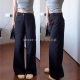 Spring and Autumn Wide-Leg Suit Pants for Women, Plus-Size Pear-Shaped Figure, High-Waisted, Hip-Covering, Drapey, Slimming, Slightly Flared Casual Pants