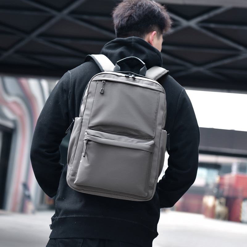 New men's computer college student backpack, travel bag, lightweight and trendy large capacity bag_voghion.com