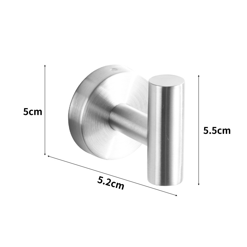 Colgante de acero inoxidable conjunto de baño hogar vida sin rastro pared tipo toalla de almacenamiento de toallas de gancho