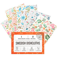 无纺布木浆棉清洁布吸水不沾油印花百洁布Swedish Dishcloth