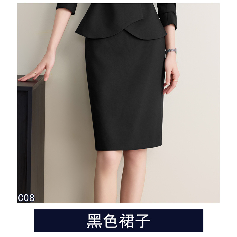 职业女裙西服套装女酒店售楼部物业阔腿裤工装珠宝店导购工作服女|undefined