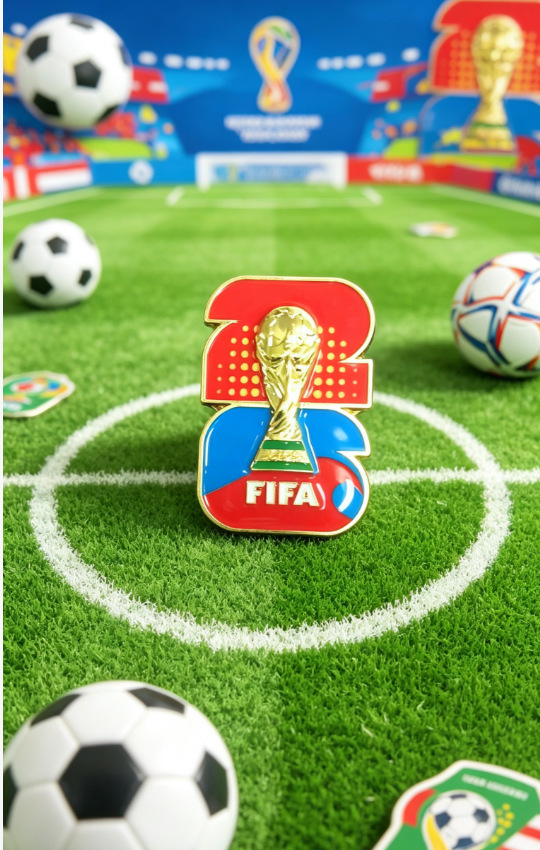2026 Estados Unidos, Canadá, México, broche de la Copa del Mundo, aleación de goteo de aceite, recuerdos, actividades deportivas, accesorios, mochila