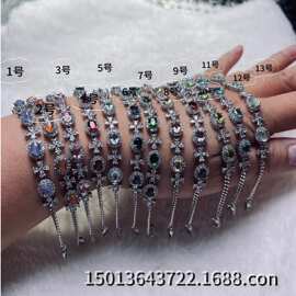 抖音热款天然托帕石黄水晶在逃公主吊坠项链天然蓝水晶在逃公主手