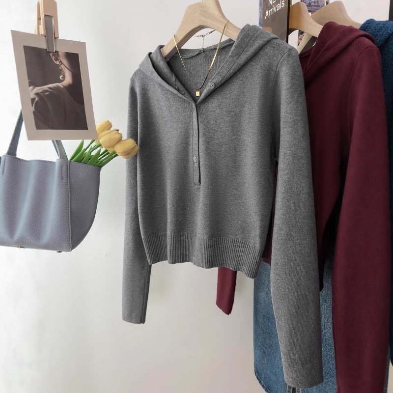 Hooded Knitwear Women's Short Knitwear 2025 New Autum Korean Style Loose High-End Small Top Jacket Hooded Knitwear Women's Short Knitwear 2025 New Autum Korean Style Loose High-End Small Top Jacket