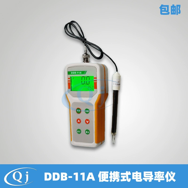 Qiwei DDB-11A Портативный Измеритель проводимости микрокомпьютерного типа ЖК-цифровой дисплей Ручной Измеритель проводимости ручного типа
