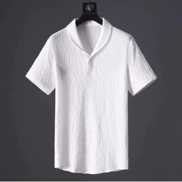Single short sleeve-white