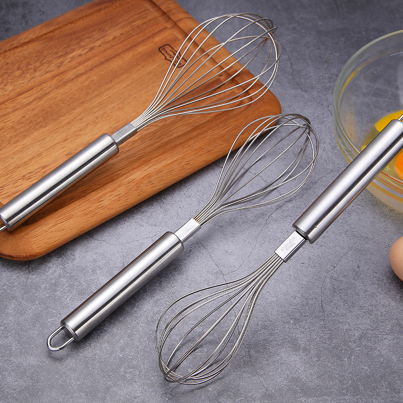 Handmixer aus Edelstahl, Backwerkzeug, Rührgerät, Eierquirl, Küchenhelfer_voghion.com