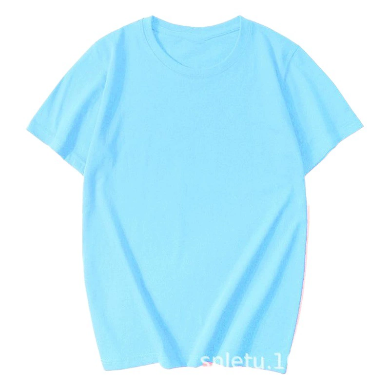 Летняя тонкая футболка из чистого хлопка 180 г, однотонная, с круглым вырезом, короткий рукав, оптовая продажа, базовая модель для нанесения принтов