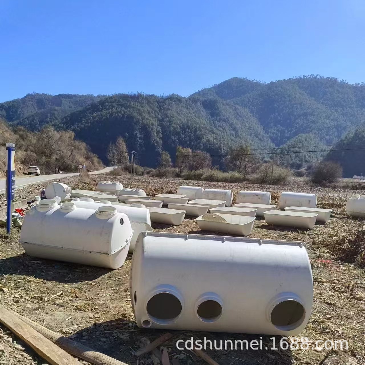 高强度玻璃钢模压化粪池/玻璃钢化粪池/美耐特化粪池厂家