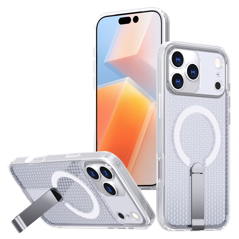 Apple 17ProMax ハニカム冷却磁気電話ケース金属ブラケット iPhone16 通気性保護カバーに適しています。|undefined