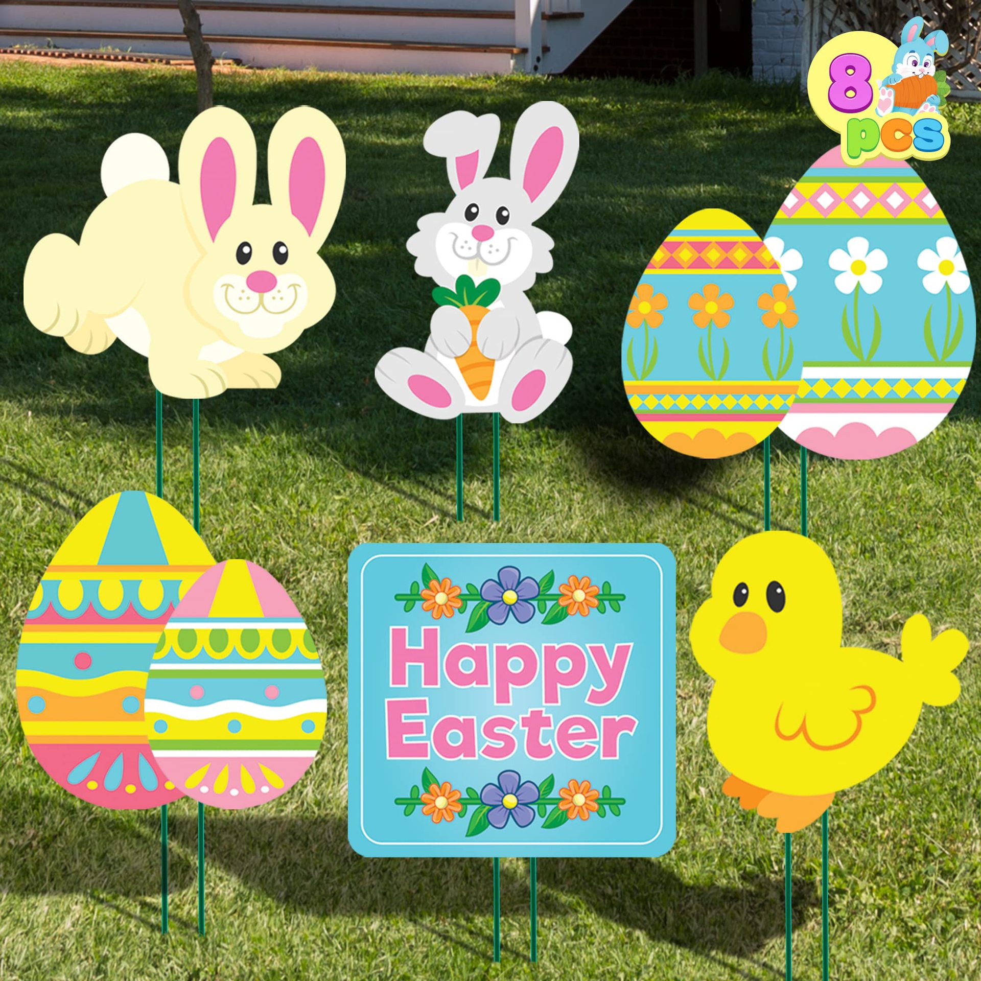 Cross-border 2025 new Easter ground sign outdoor rainproof courtyard…