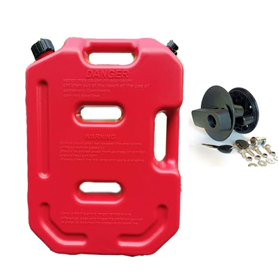 Other Automotive Safety Supplies, motorcycle brigade self-driving auxiliary fuel tank - 10l-red-fixing-frame