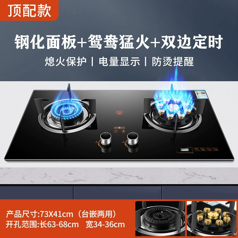 Плита HP Mrs. Gas Stove двойная плита для дома, тип линии, газовая плита с естественным газом, встроенная, яркое пламя