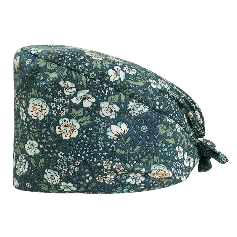 Quirófano sombrero hembra enfermera sombrero confinamiento flor tapa dental oral Clínica Médico lindo trabajo oral tapa