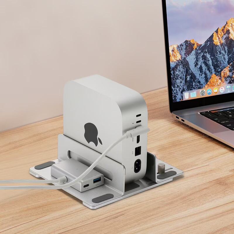Suitable for Apple Mac Mini Host Base Notebook Vertical Stand with Docking Station N39-M4