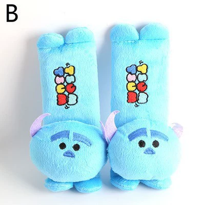 Seat belt shoulder pad: Stitch Car Seatbelt Shoulder Pads - blue-bear