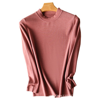 德绒保暖内衣女上衣打底衫上衣氨基酸加绒加厚定制加工代发包邮