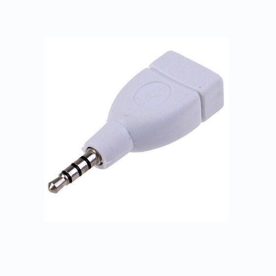 Car 3.5mm plug aux to usb data cable car audio aux audio MP3 adapter U disk conversion cable