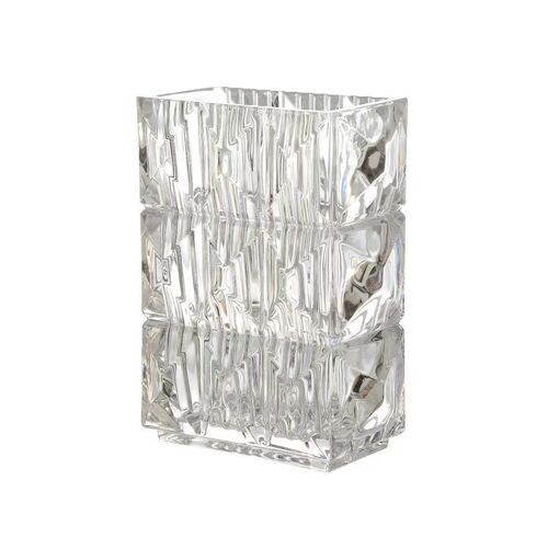 ins style simple crystal glass vase wholesale hydroponic living room flower arrangement transparent ornament high-end internet celebrity vase