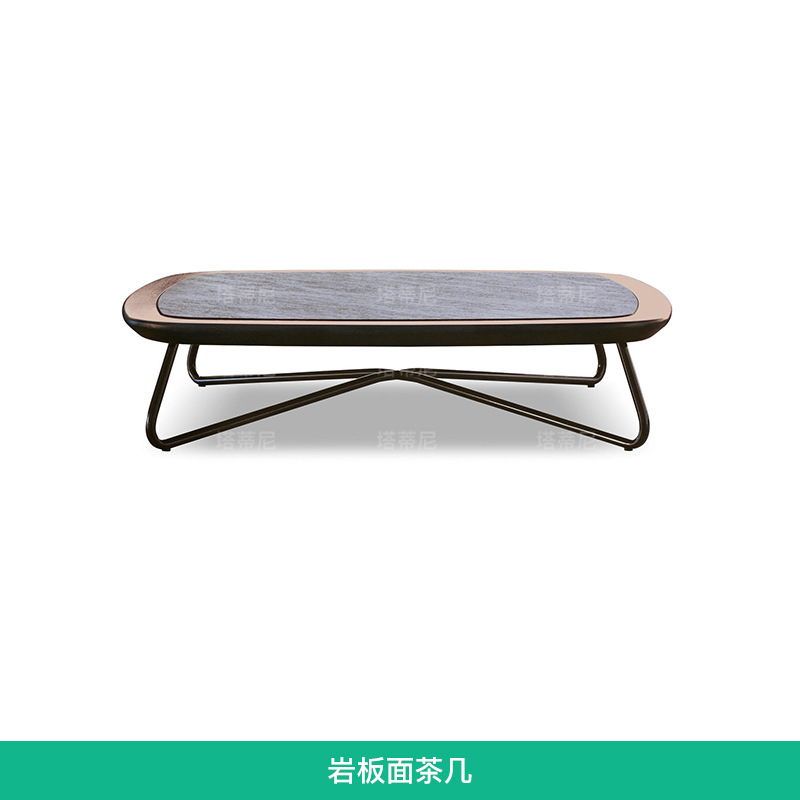 Conjunto de sofá sencillo para exteriores, resistente a la lluvia y al sol, combinación de muebles de ocio para jardín, balcón y terraza. image 10