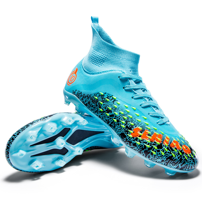 Zapatos de fútbol transfronterizos de alta altura, zapatos de fútbol, zapatos de entrenamiento para estudiantes, hombres, adolescentes adultos