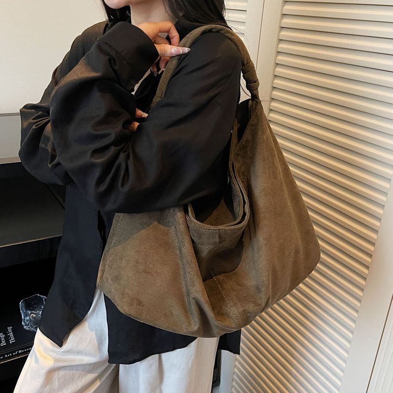 慵懒风包包高级感单肩大包包女大容量秋冬新款简约通勤磨砂托特包|undefined