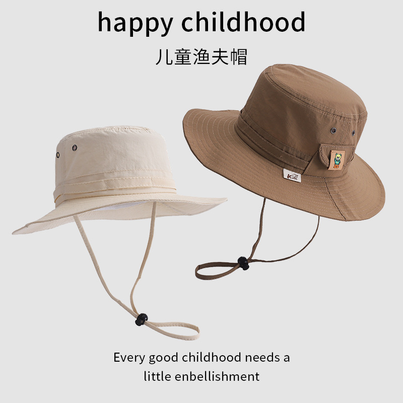 Sombrero de bebé primavera y otoño delgado sombrero de pescador para bebés de verano sombrero de protección solar hermoso gran gorro de sol para bebés