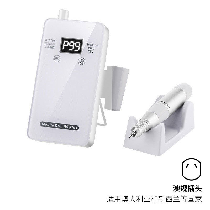 Amoladora de uñas transfronteriza Amoladora de uñas de almacenamiento eléctrico Amoladora de uñas de bajo ruido 30000rpm Despojadora de uñas profesional