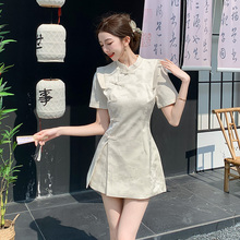 绝美小裙子新中式国风套装女装2024新款今年流行两件套装裙子